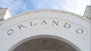  The arched letters that spell Orlando were designed by the station’s architects in the 1920s. 